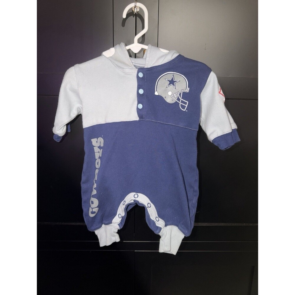 Vintage NFL Navy Hooded Jumpsuit Size 3-6m
